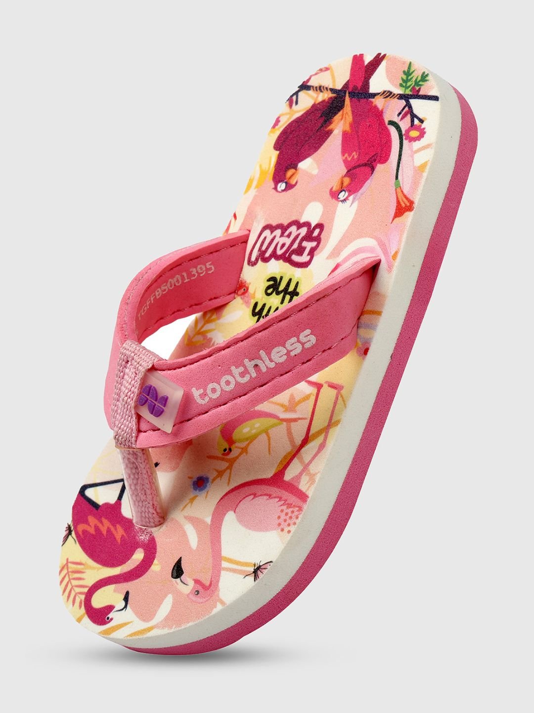 toothless Girls Printed Slip-On Flip Flops