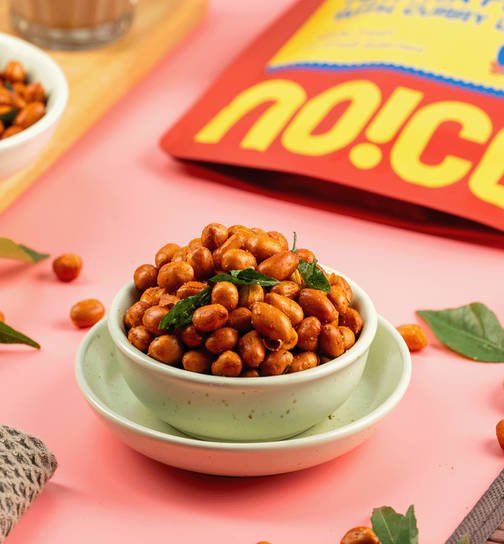 NOICE Masala Peanut with Curry Leaves (No Palm Oil Namkeen & Snacks)
