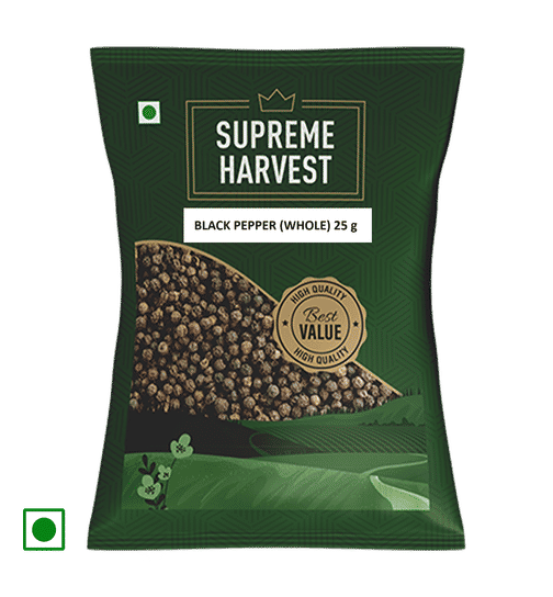 Supreme Harvest Black Pepper Whole Spice