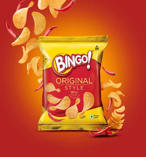 Bingo Original Style Chilli Sprinkled Potato Chips