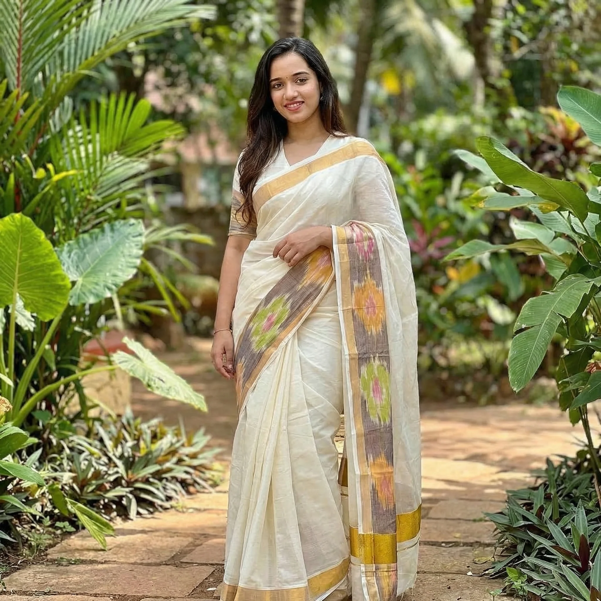 Kerala Handloom Cotton Saree