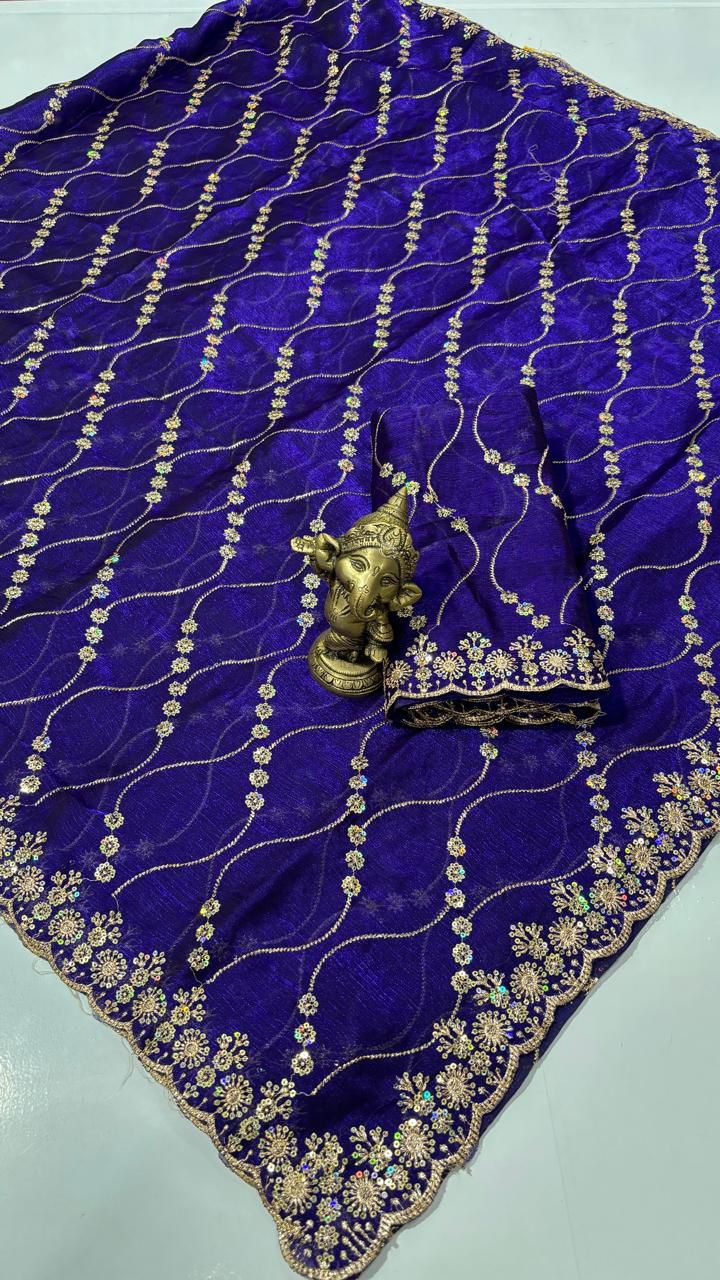 Celebrity space silk saree